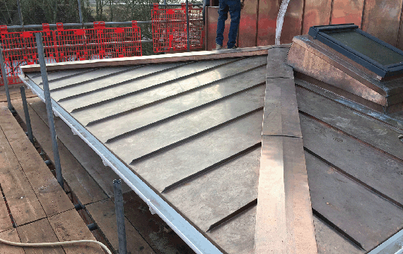ElC copper roofing